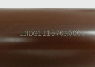 Laser engraving plastic heat exchanger tube